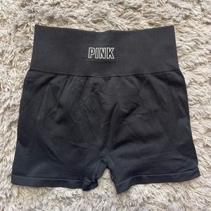 Pink Victoria Secret Seamless Shorts, Black Size Small